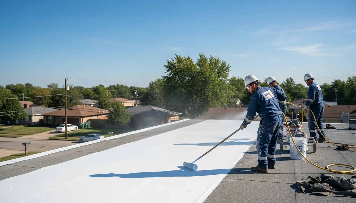 Commercial roof coating in Montague, TX near me